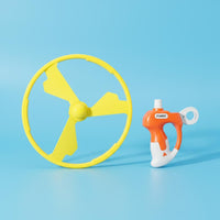 Soaring Saucer Launcher Sturdy ABS Material Pull String Flying Toy Safety Design
