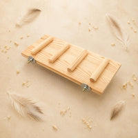 3 Pieces Bird Cage Accessory Set Wooden Bird Swing Easy to Install Parrot Climbing Ladder for Parrots