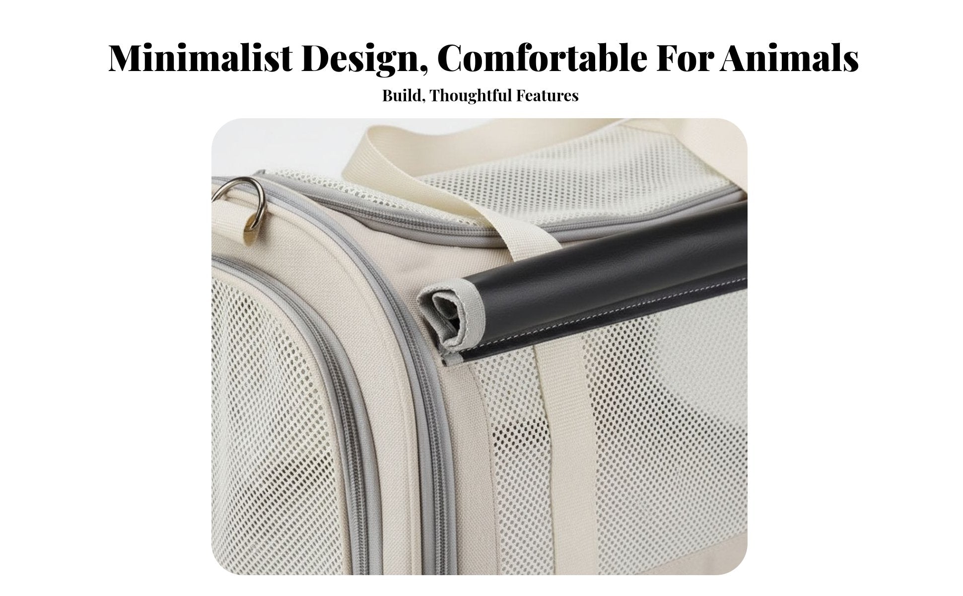 Transparent Pet Handbag Large Capacity Pet Travel Gear Breathable Mesh