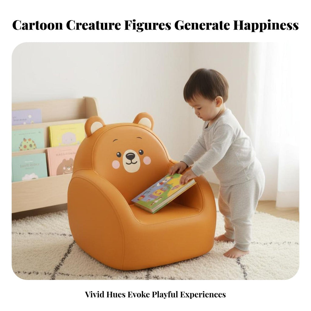 Upholstered child's Armchair Learn-to-Sit Support child's Club Chair for Parents