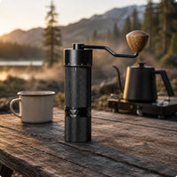 Manual Coffee Grinder Cylindrical Body Hand Crank Coffee Grinder Compact