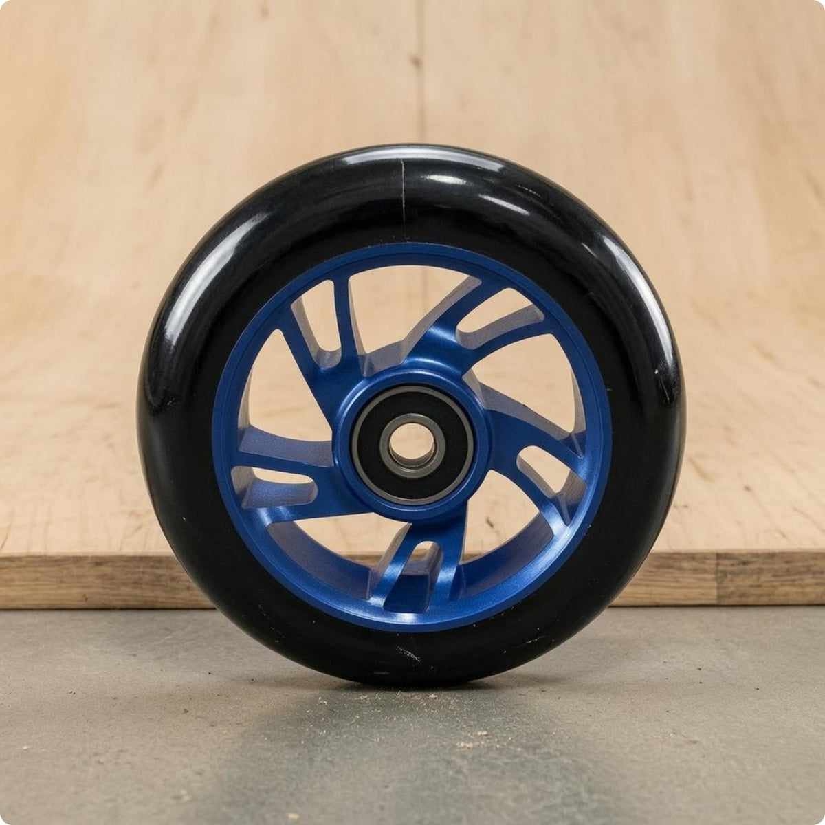 Aluminum Alloy Scooter Wheel Round Profile 100mm Scooter Wheel Long-Lasting