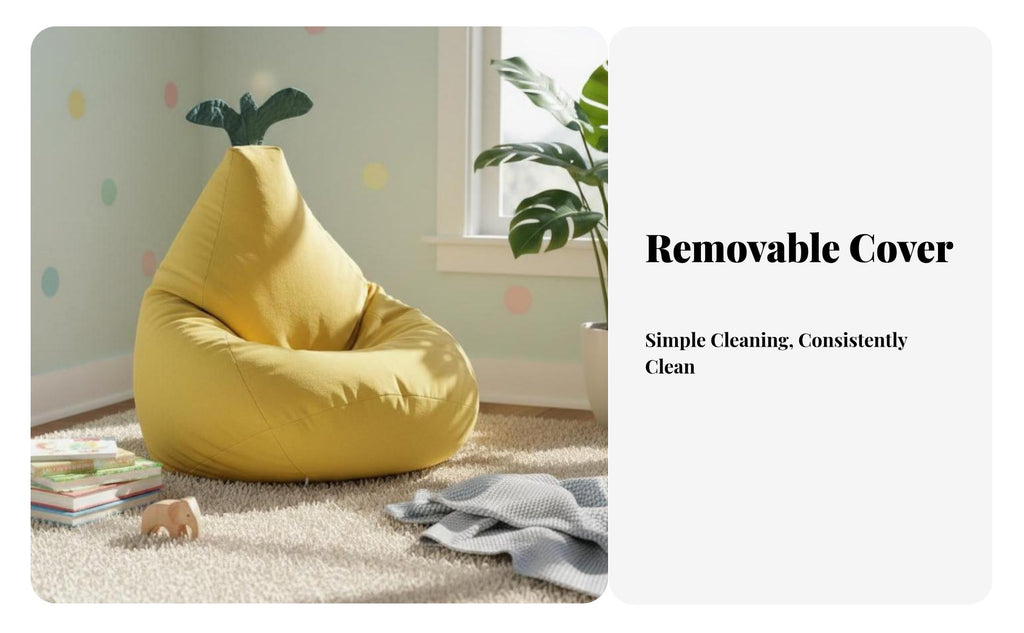 Pineapple-Shaped Seat Fruit Design Transformable Soft Seat Bed Skin-Gentle Full Torso Support for Parents