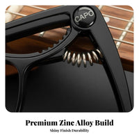 Guitar Capo Preserving Silicone Pad Acoustic Electric Guitar Capo Maintains Intonation Musical Instrument Accessory for Stage Performance, Live Gigs
