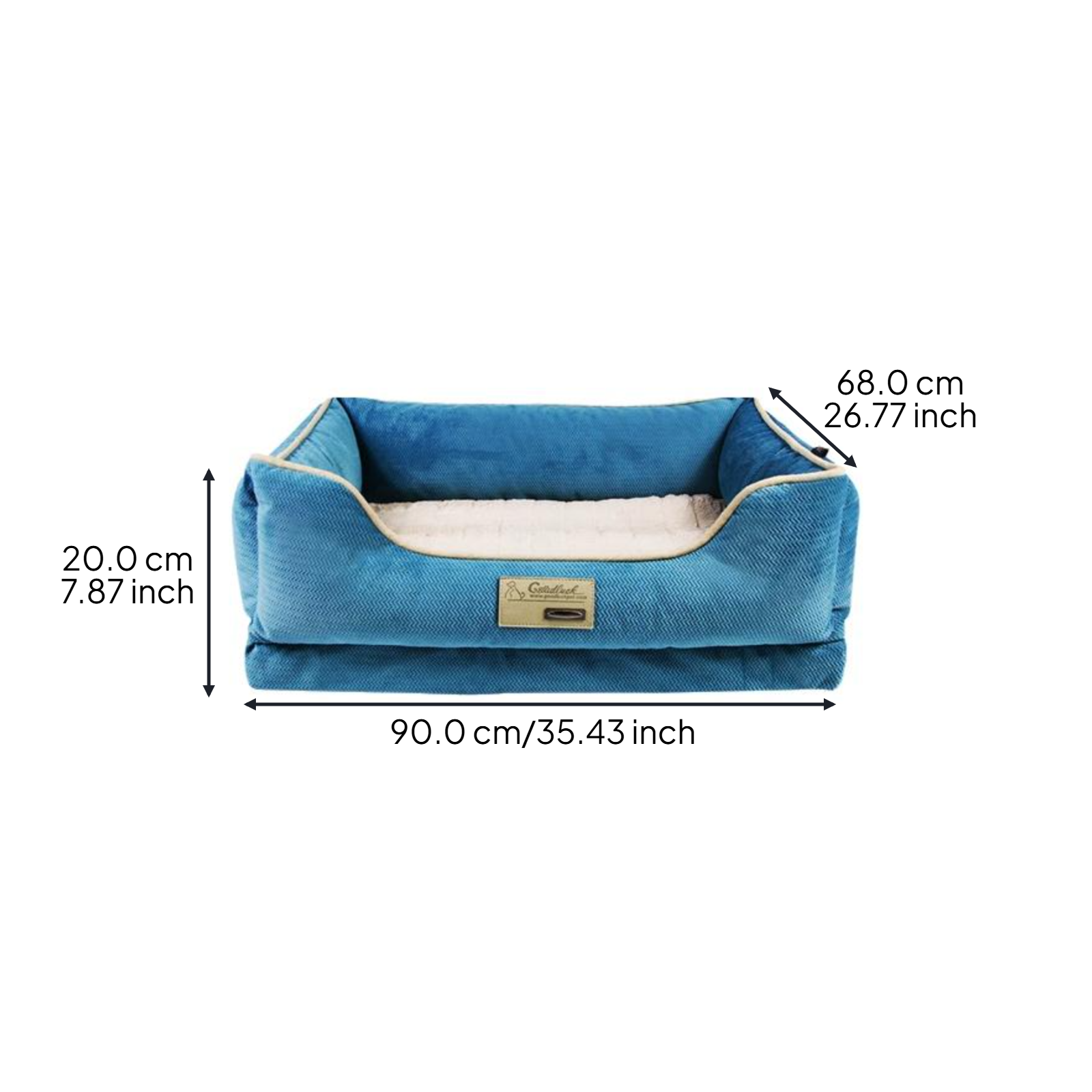 Orthopedic dog bed with comfort