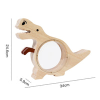 Wooden Dinosaur Piggy Bank Cute Dinosaur Piggy Bank Educational for Children