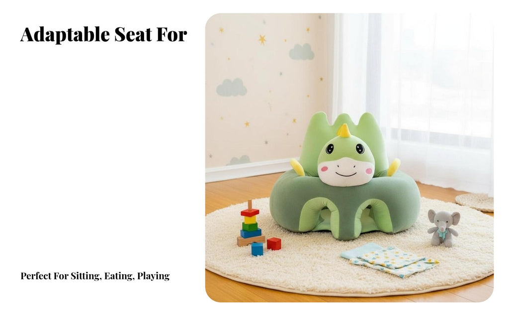 Inflatable Sitting Trainer Portable Infant Floor Chair hands-free for Home, Babies