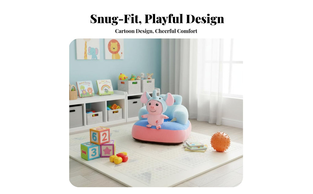Plush Sit-Training Chair Soft and Comfortable creatureShaped Sitting Trainer