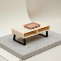 1:12 Scale Coffee Table Decorative House Model Decor Minimalist Design