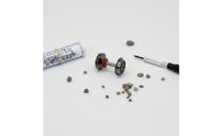 1:87 Metal Wheels Long-Lasting HO Scale Metal Wheels Realistic Details
