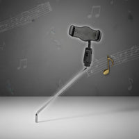 Saxophone Phone Holder Hands-Unrestricted Alto Baritone Saxophone Phone Holder Alto Sax Lyre Mount Adjustable View Secure