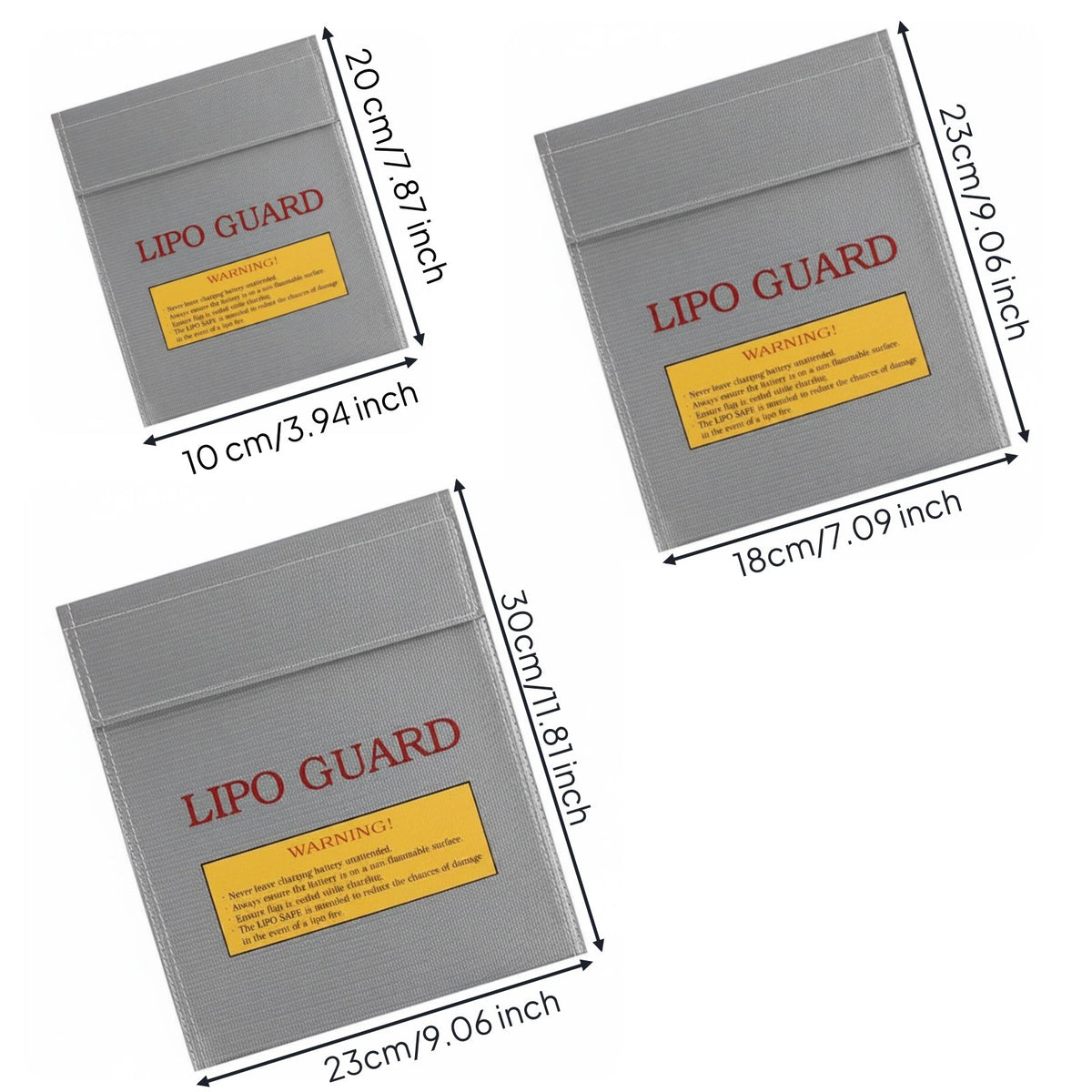 Lipo Fireproof Bag Fire-Resistant Lipo Safety Bag Portable for Rc Hobbyists