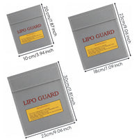 Lipo Fireproof Bag Fire-Resistant Lipo Safety Bag Portable for Rc Hobbyists