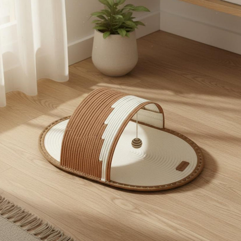 Slipper Cat Bed Scratch-Resistant Slide Sandal Pet Bed for Cats, Small Pets