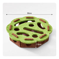 Felt Feline Toy Box Cutout Openings Ball Batting Box Boredom Relief
