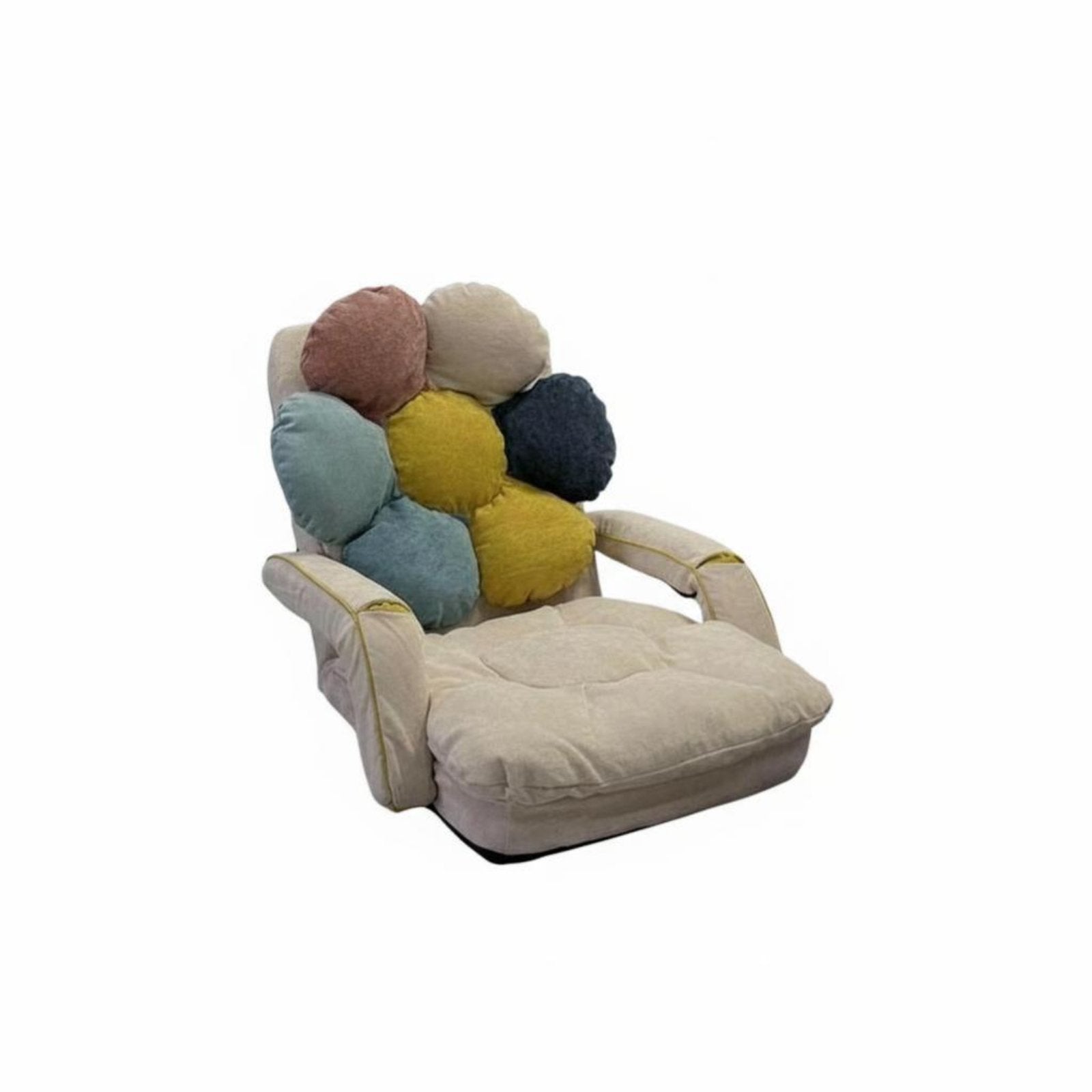 Adjustable children'ss' Floor Lounger Cute Design Transformable Lounger Sofa Soft and Comfy Machine-Cleanable Cover for Nursery