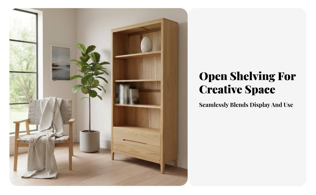 Nordic Design cumulusTop Book Cabinet with Drawers Open Shelving children's Furniture Multi-Functional Storage book cabinet Large Capacity for Toddlers, Parents, Educators, Playroom, Nursery, Study Room, Classroom