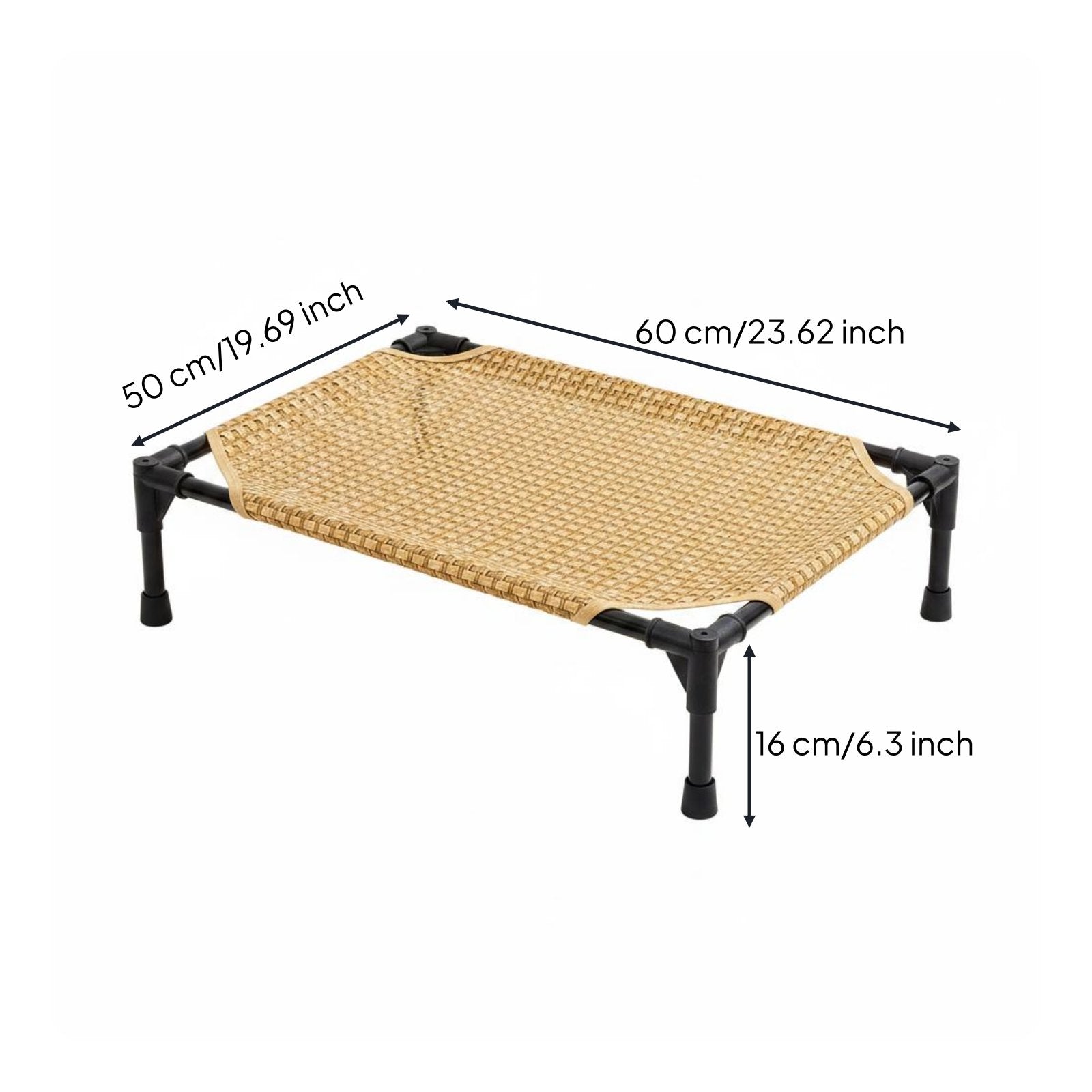 Elevated Dog Bed Detachable Washable Raised Dog Bed Breathable for Year-Round