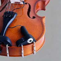 Clamp-on Violin Pickup Circular Opening Wood Contact Violin Pickup Black