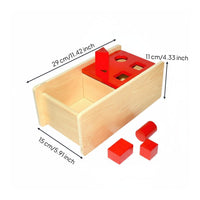 Object Permanence Box Focus Training Child Coin Box Toy Polished And