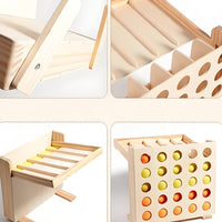 Wooden Rebound Ball Game Interactive Bouncing Ball Game Skill-Based for Children