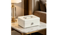Coin Box Metal Body Lockable Currency Box Elegant Design