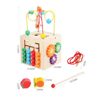 Montessori Activity Cube Hands-on Learning Montessori Busy Box for Daycare, Kids