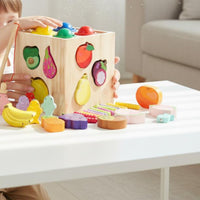 Four-in-Single Toy Set Fine Movement Skills Shape Sorting Toy Educational
