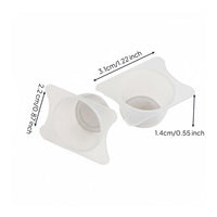 2 Pieces Filters Impurities Airbrush Paint Filter Cup Fine Filtration Airbrush Purification Cup Prevents Clogging Model Paint Strainer Ensures Even Finish for Modelers, Artists, Hobbyists, Arts and Crafts