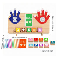 Wooden Math Learning Board Educational Addition Subtraction Board Early STEM