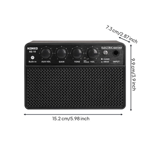 10W Bluetooth Guitar Amp 4 Hour Battery Life for Outdoor, Beginners, Guitarists