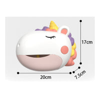 Bath Bubble Machine Music Unicorn Bubble Generator Automatic for Bathroom