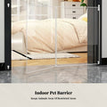 6-panel clear resin indoor pet barrier