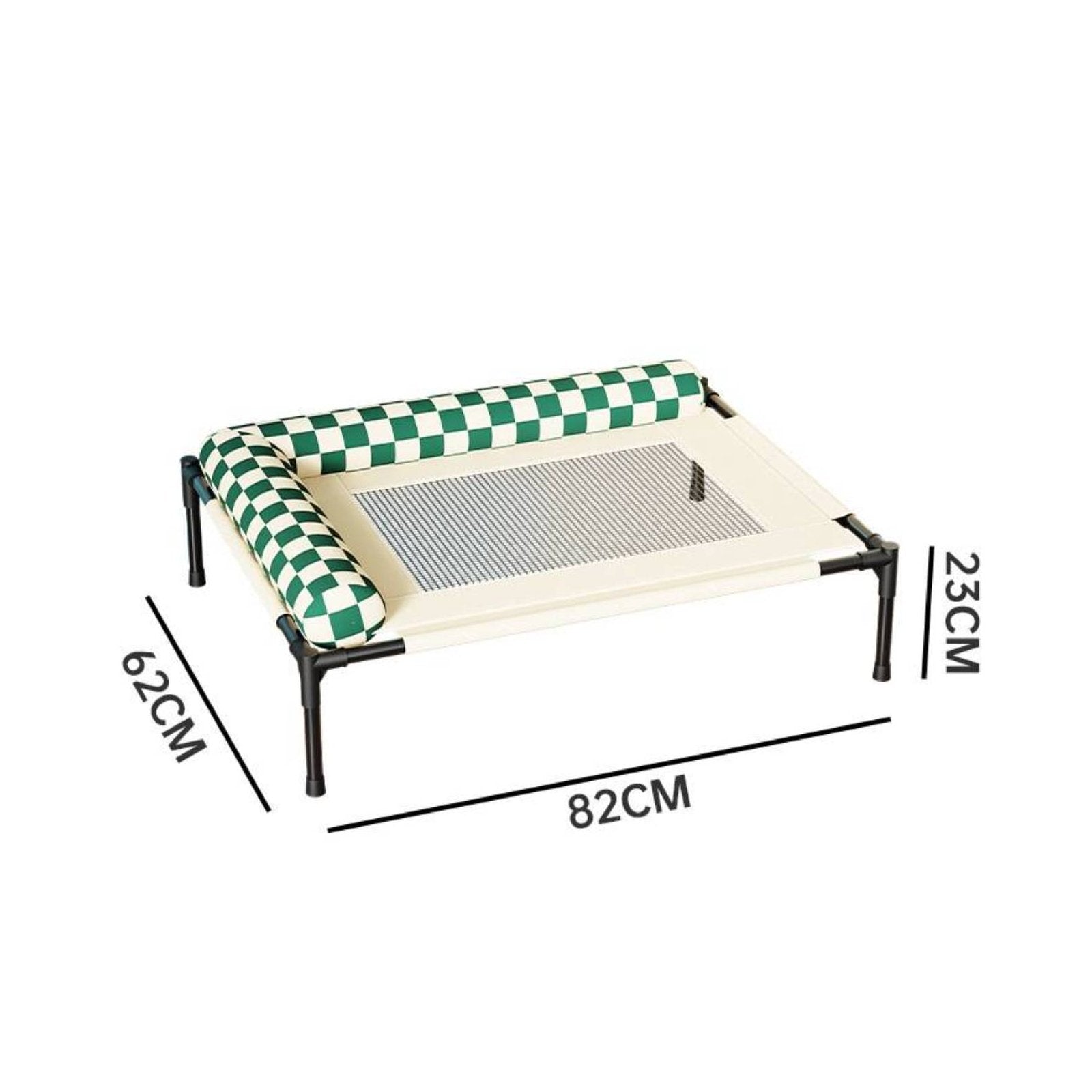 Breathable Mesh Dog Cot Removable Cover Raised Feline Bed for Cats
