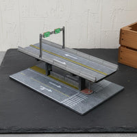 1:64 Scale Elevated Bridge Diorama Scene Realistic Assembly Overpass Model Car Display Case Photography Background for Room Decoration
