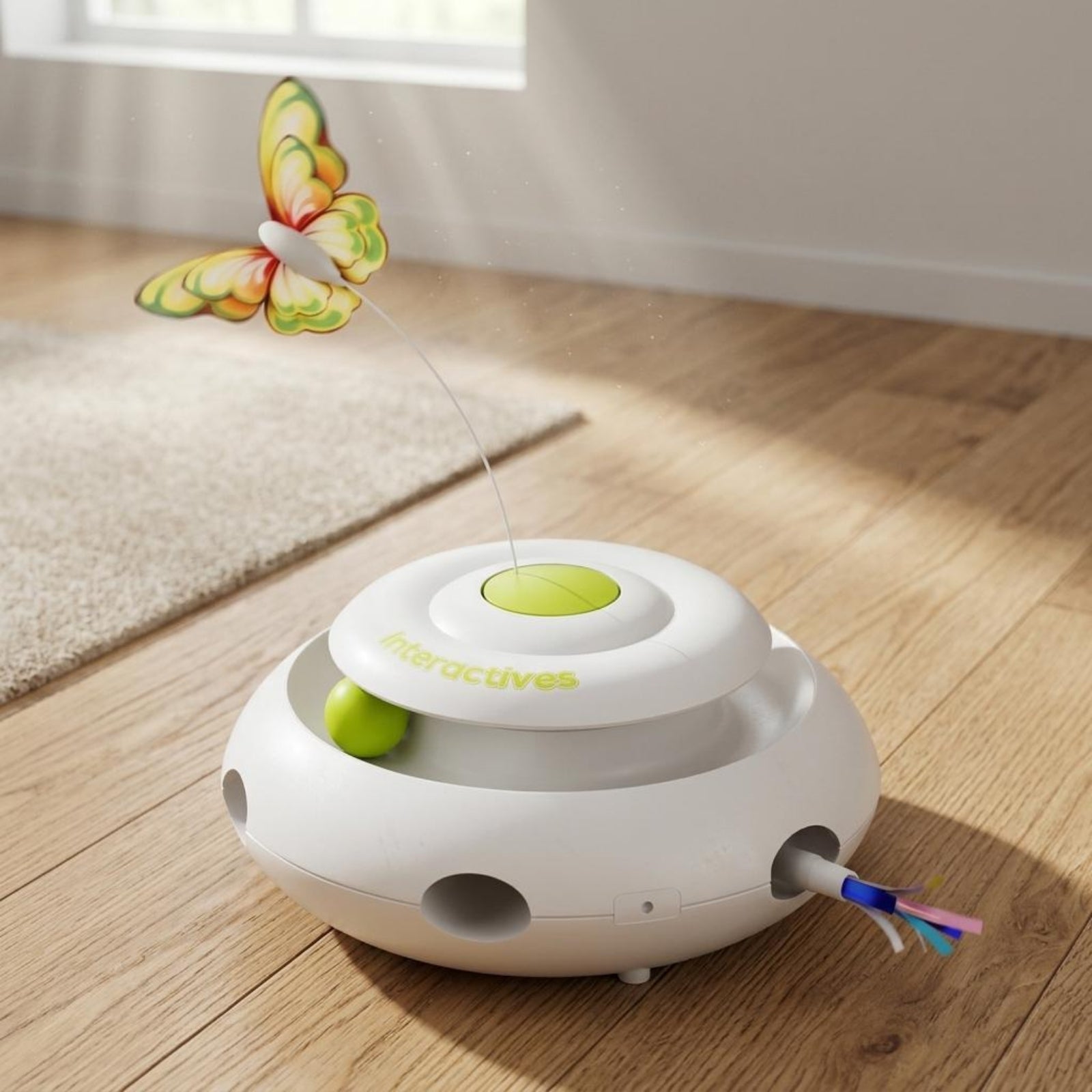Interactive Feline Toy Multi-Feature Rolling Ball Feline Toy