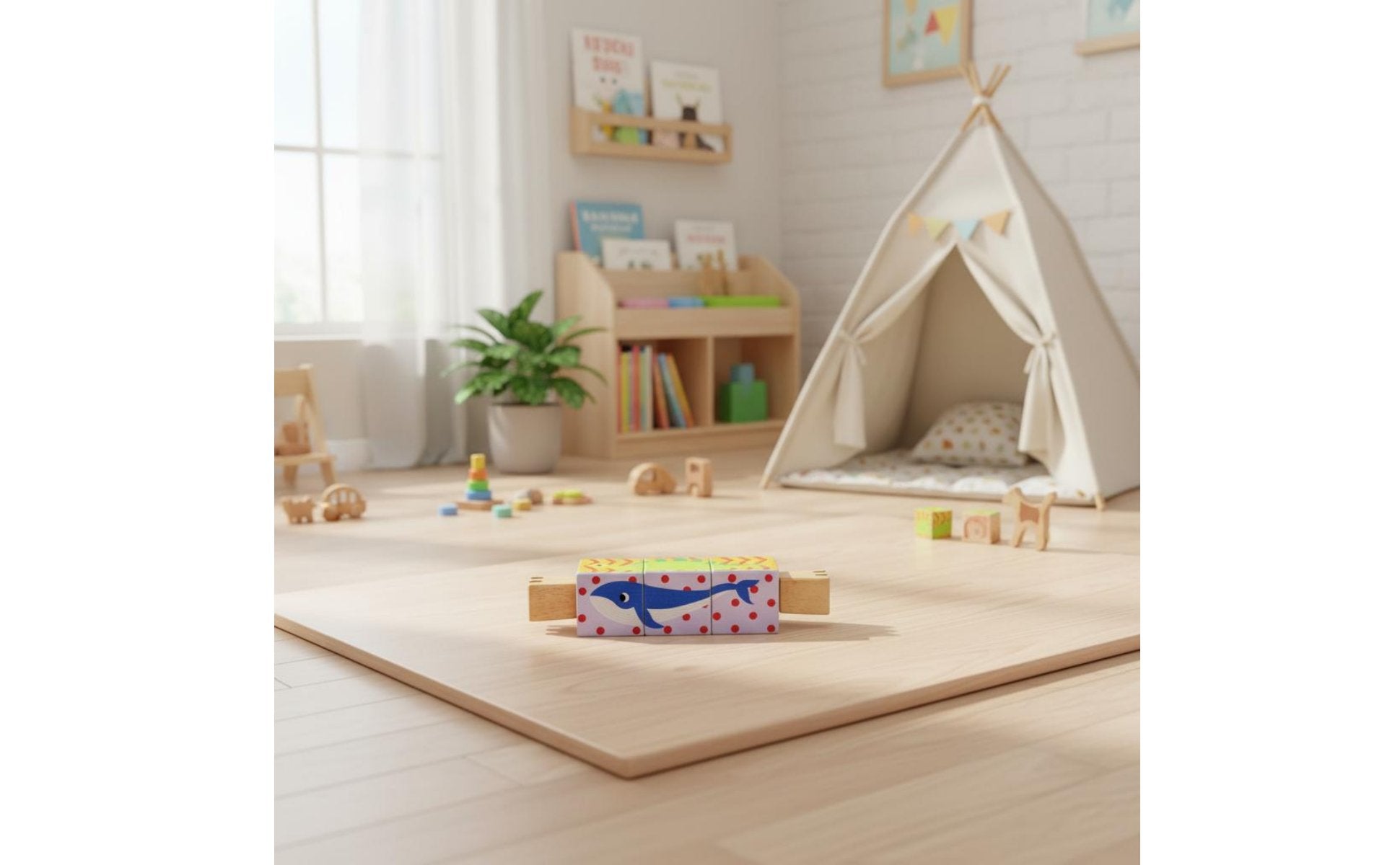 Rotating Block Puzzle 360° Rotation Twist and Match Puzzle Toy Educational Rotate and Twist Blocks for Young Children, Preschoolers