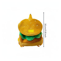 Hamburger Backpack Large Capacity Cheeseburger Backpack Novelty Design for Teens