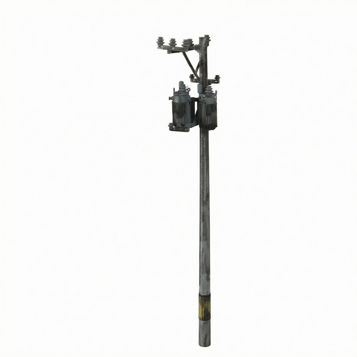 Electrical Pole Model 1:64 Scale Scene Setting Piece Industrial Style