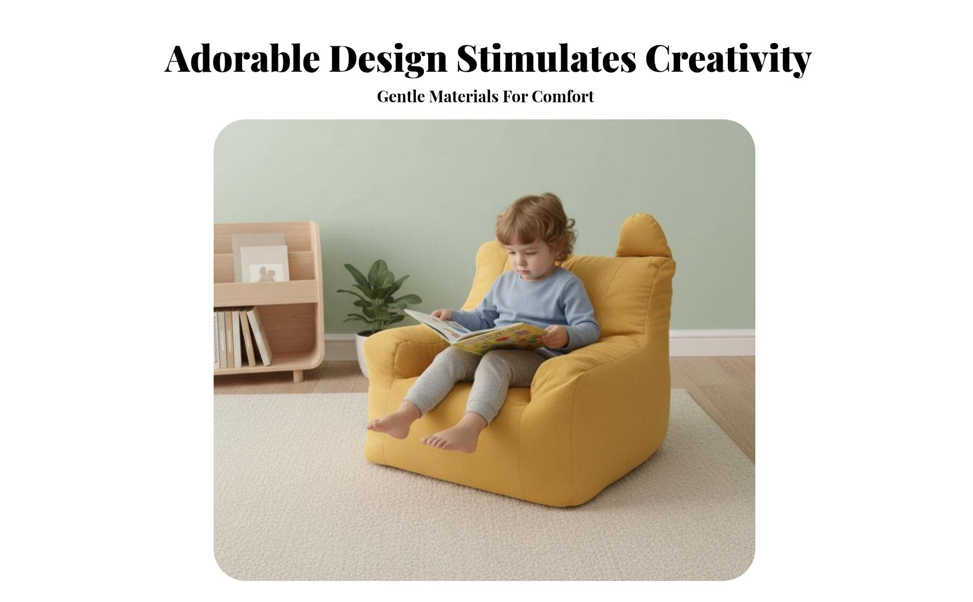 Toddler Beanbag Armchair Wear-Resistant children's Furniture for Girls, Toddlers