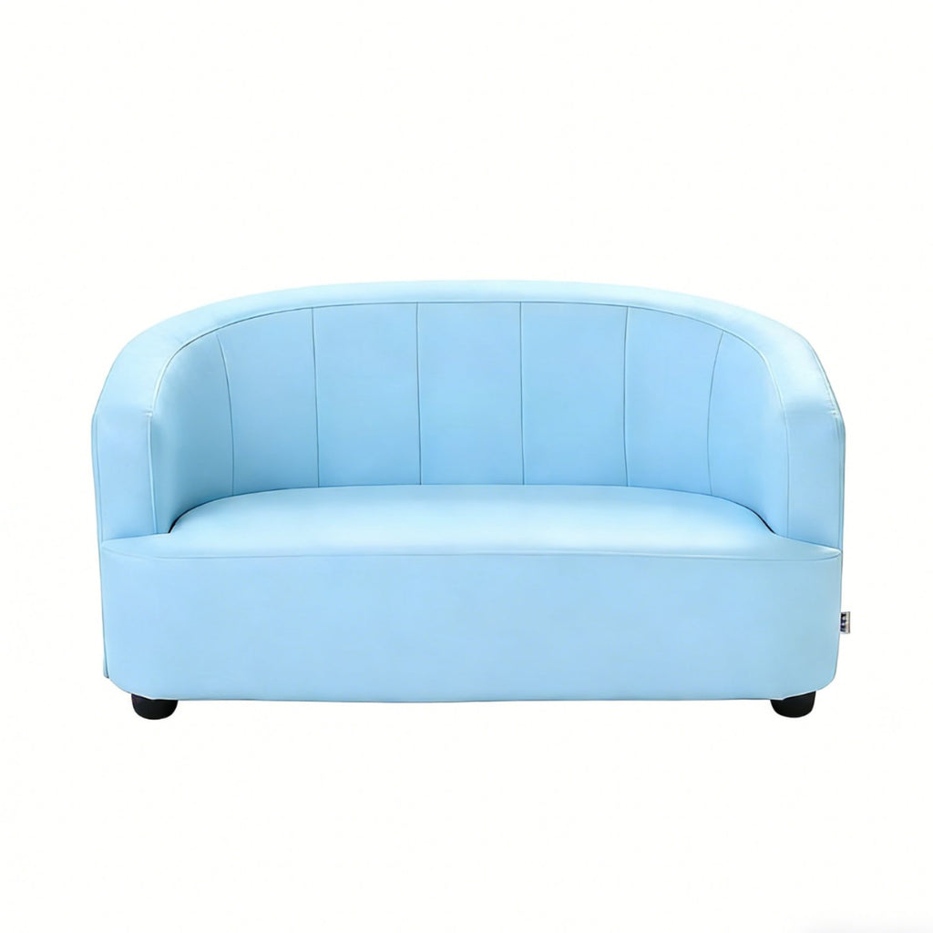 Miniature Upholstered Sofa Soft and Comfortable Upholstered Toddler Lounger Safety Certified snug for Playroom, Nursery, Bedroom
