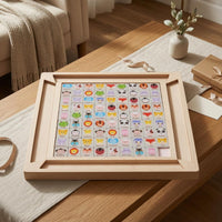 Wooden Matching Puzzle Cognitive Development Pair Matching Puzzle Smooth Finish