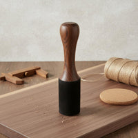 Tibetan Singing Bowl Mallet Solid Wood Suede Wrapped Mallet Deep Soothing Tones