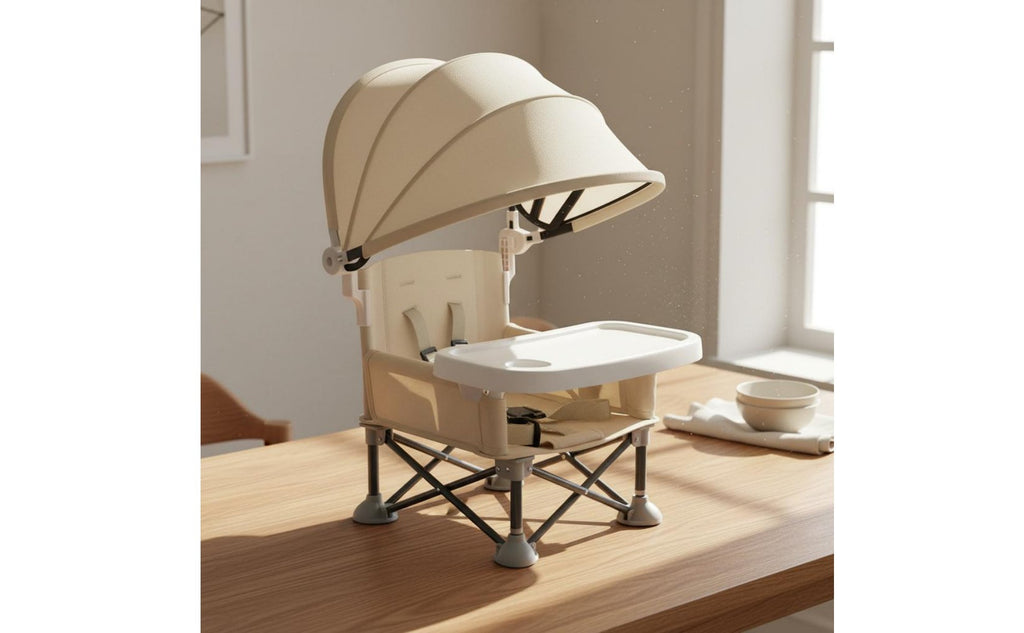 Portable Baby High Chair Lightweight Folding High Chair Sturdy Frame for Outings