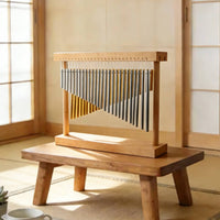 52 Tone Double Row Bar Chimes Sound Healing Wooden Frame Chime Instrument