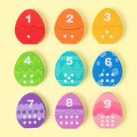 Dinosaur Egg Puzzle Child-Centered Number Color Matching Toy Cognitive Development Egg Matching Puzzle for Preschoolers, Young Children, Preschool