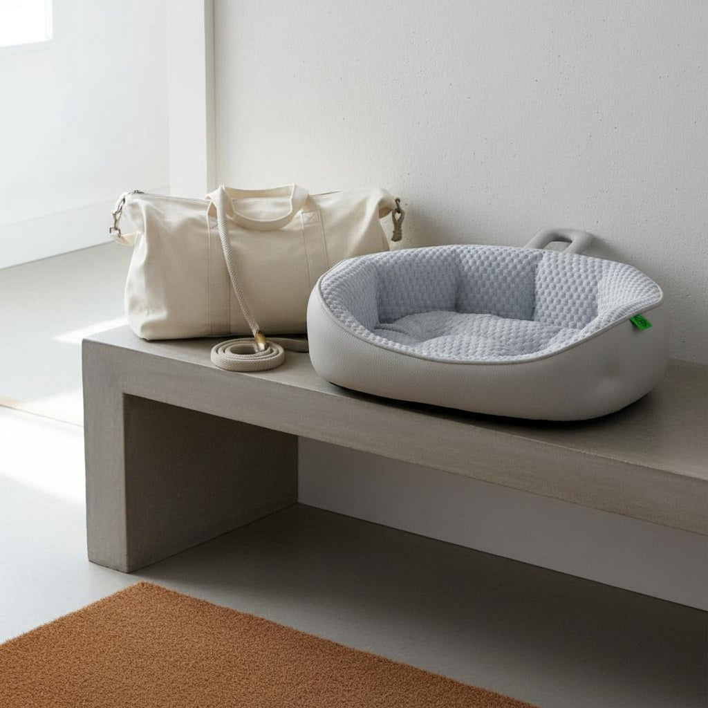3D Massage Particles Cooling Cat Bed Breathable All-Season Dog Bed Cool-Contact Textile Textured Cooling Pet Mat Fully Washable for Cats, Dogs, Small Pets, Summer