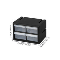 Rectangular Clear Drawers Synthetic Drawer Cabinet Small Parts Organizer