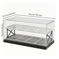 Two-Tier Parking Garage Acrylic Dust Cover Scale Parking Garage Model Clear Panel
