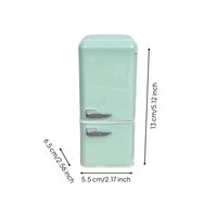 Dollhouse Refrigerator Freestanding Miniature Refrigerator Realistic